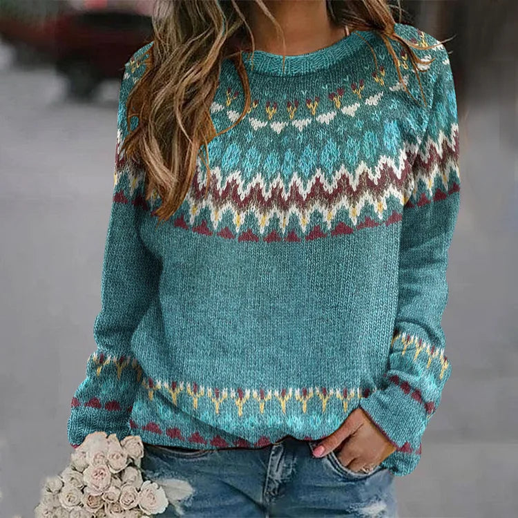 Regina Retro Wave Knit Sweater