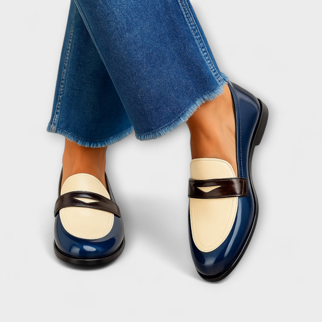 Claudia Two-Tone Loafers
