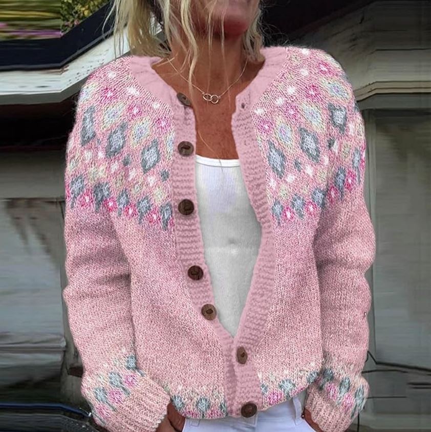 Marlene Soft Knit Nordic Pattern Sweater