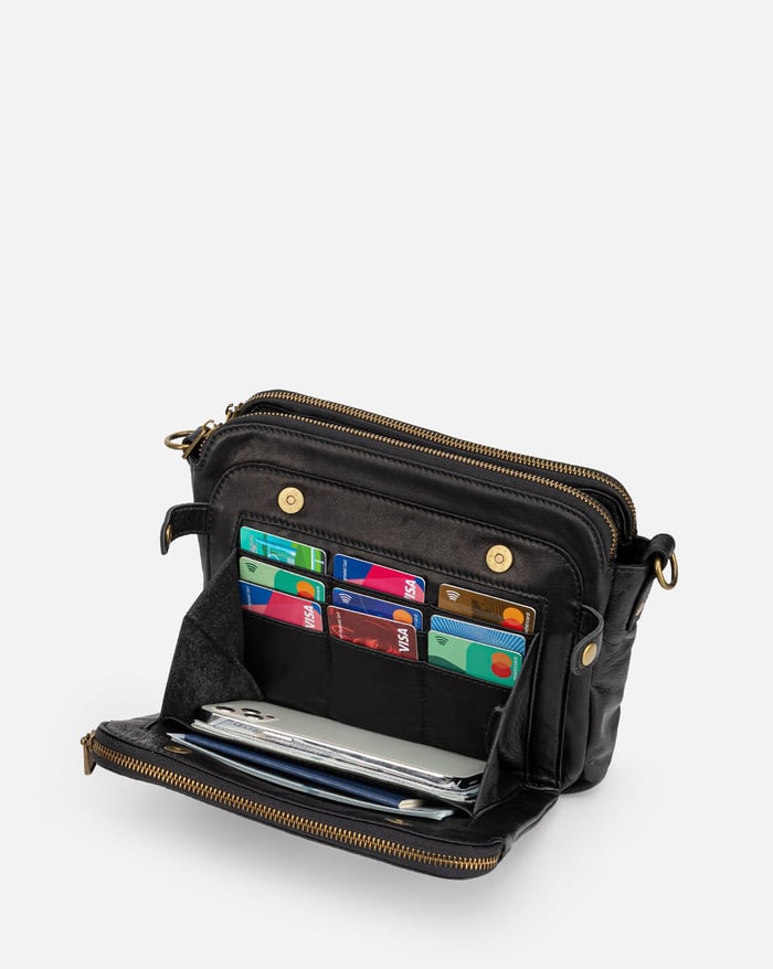 Jennie Chic Triple-Layer Crossbody Bag