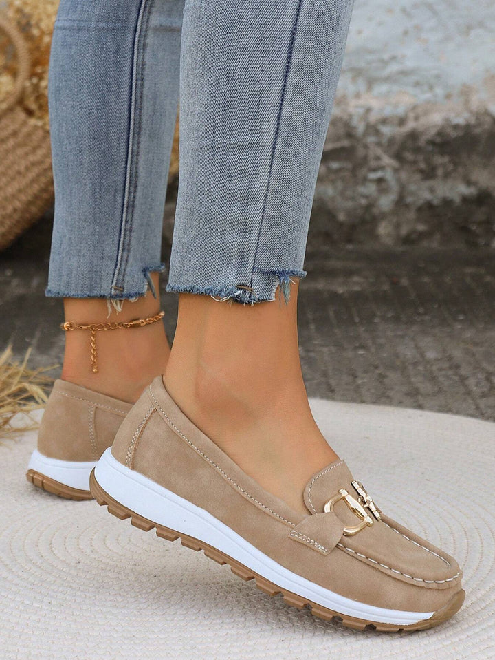 Elly - Stylish Buckle Loafers