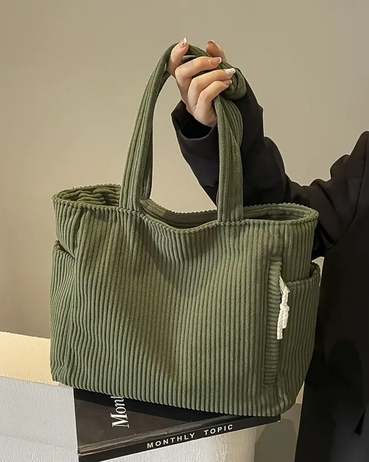 Tilda Drwastring Ribbed Tote Bag