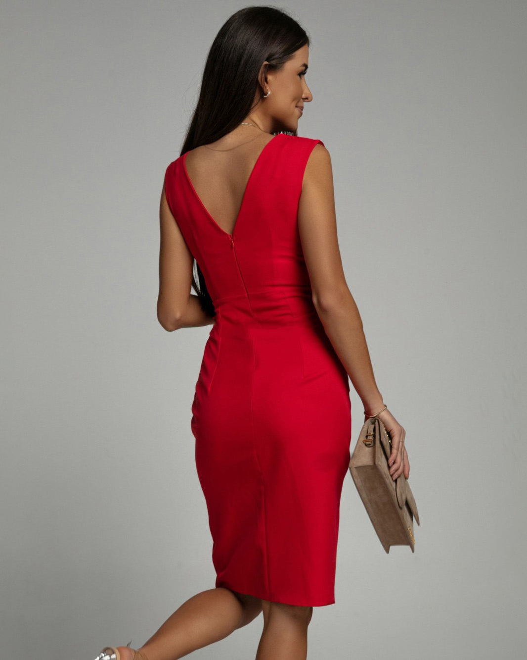 BRENDA | CHIC V-NECK ELEGANT DRESS