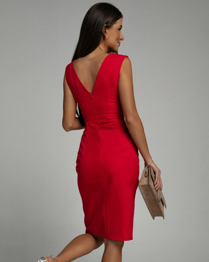 BRENDA | CHIC V-NECK ELEGANT DRESS