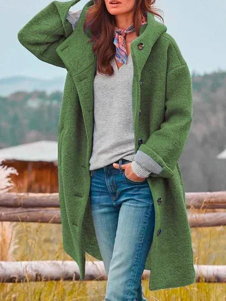 Audrey Cozy Button-Front Outdoor Jacket