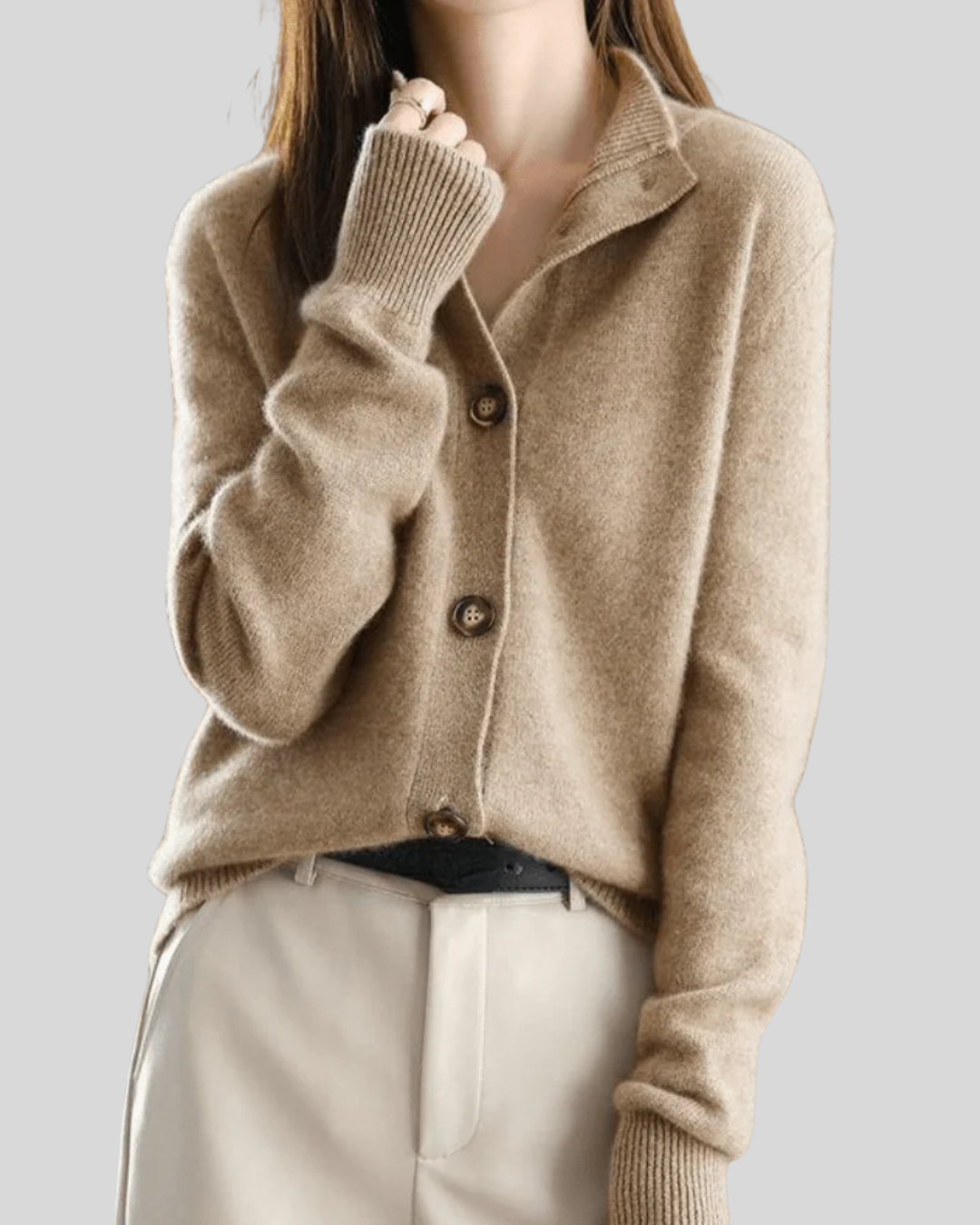 Claire Vintage-Inspired Cashmere Cardigan