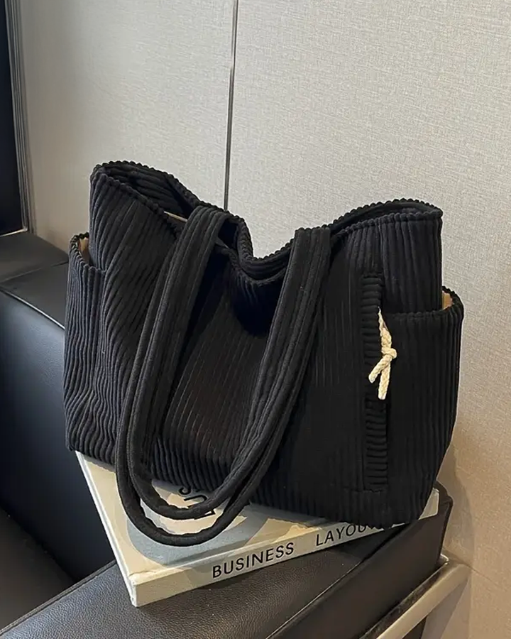 Tilda Drwastring Ribbed Tote Bag