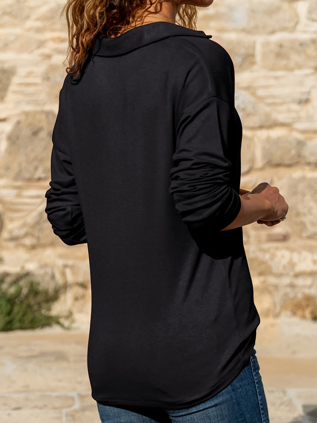 Lara Zip Collar Knit Sweater