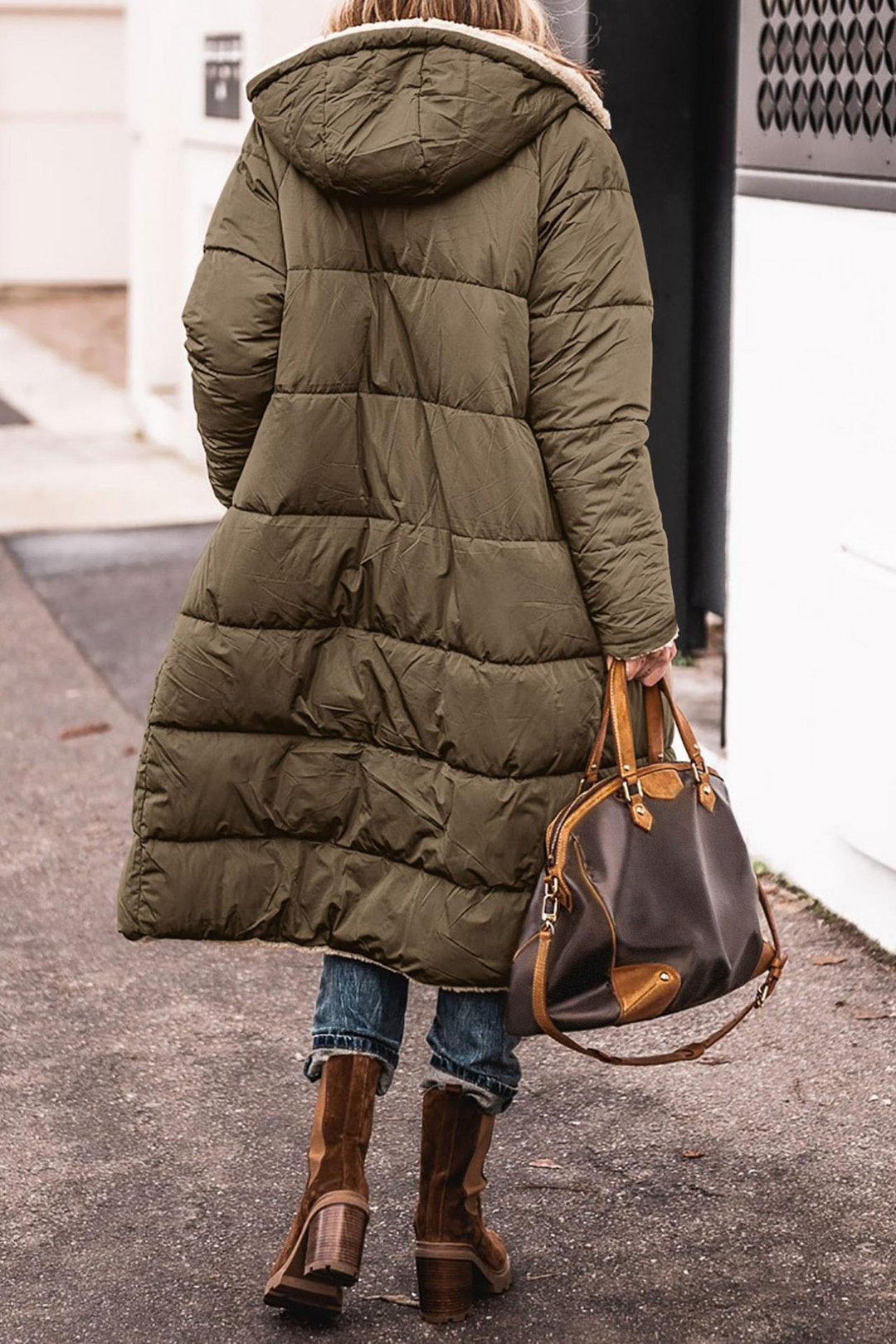 Johna Reversible Sherpa Coat Luxe