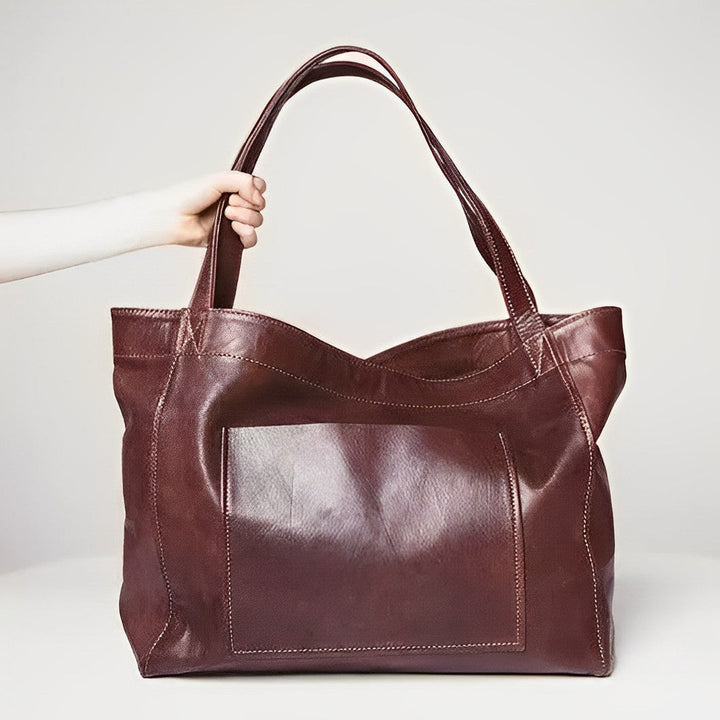 Elara Vintage Leather Satchel