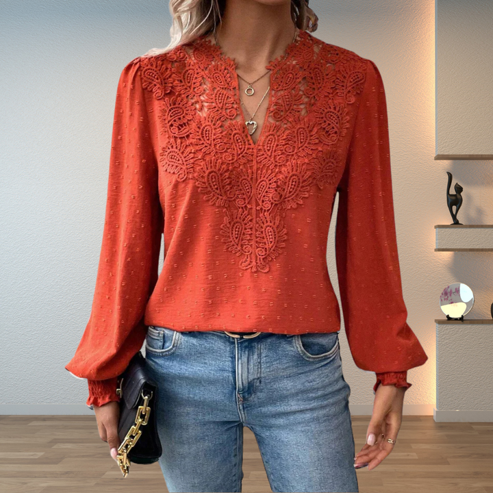 Louise Lace-Detail Sweater