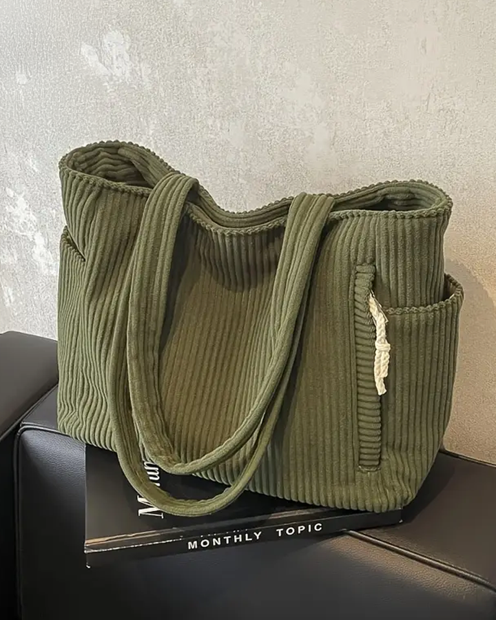 Tilda Drwastring Ribbed Tote Bag