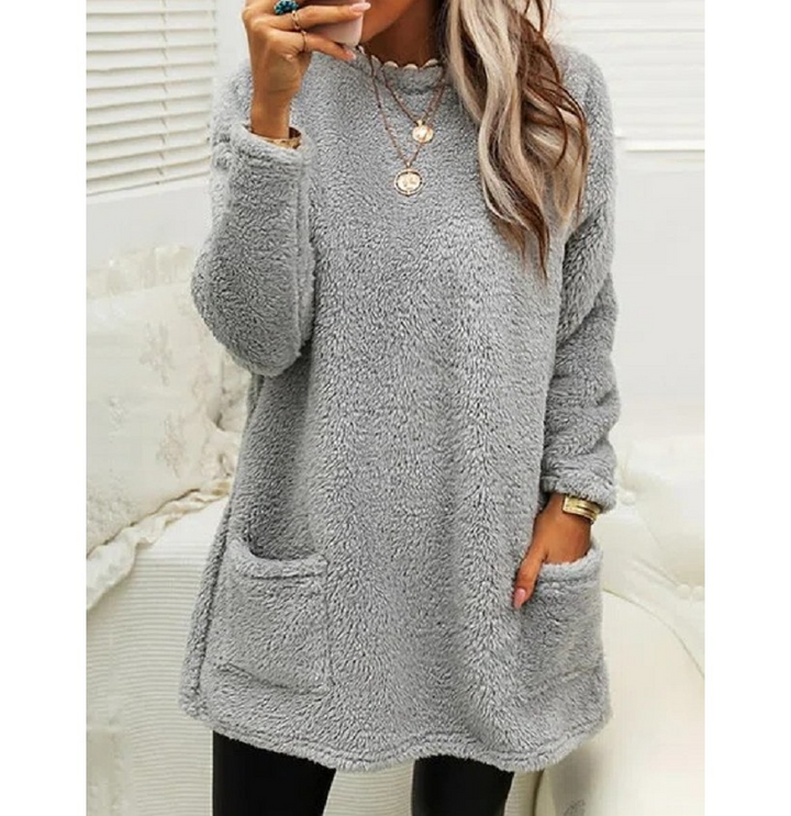 Lucy Long Fleece Pullover Sweater