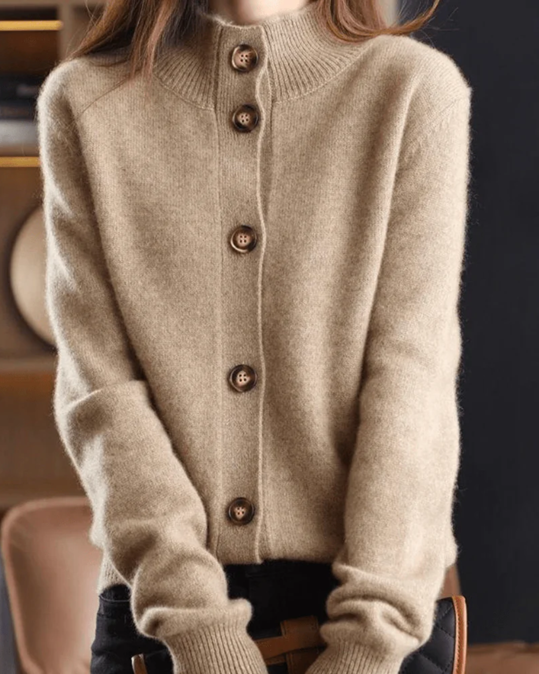 Claire Vintage-Inspired Cashmere Cardigan
