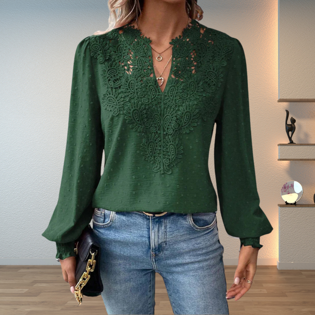 Louise Lace-Detail Sweater