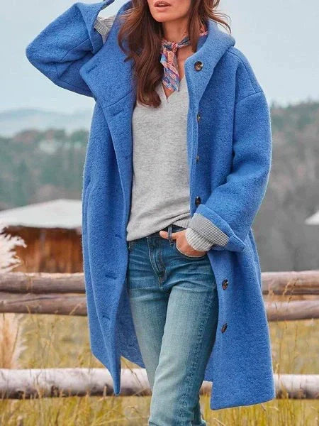 Audrey Cozy Button-Front Outdoor Jacket