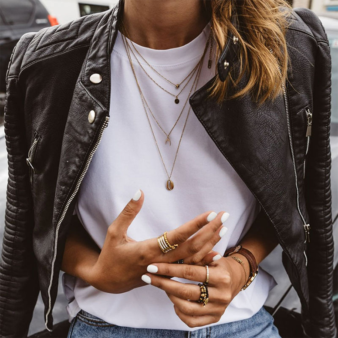 Kiki Classic Structured Vegan Leather Zip-Up Jacket