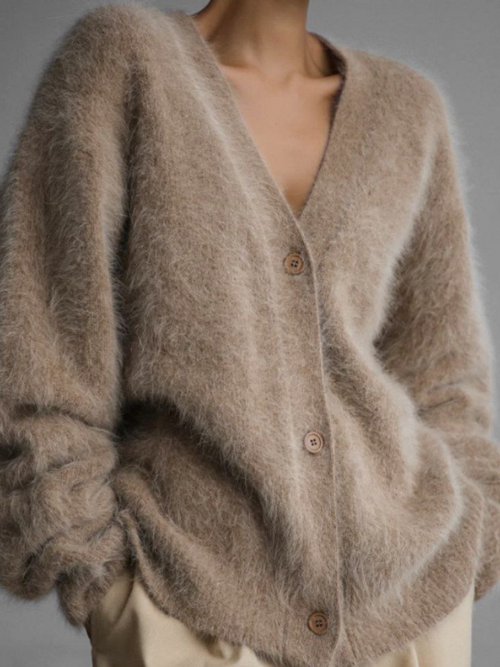 Aubrey Soft V-Neck Knit Sweater