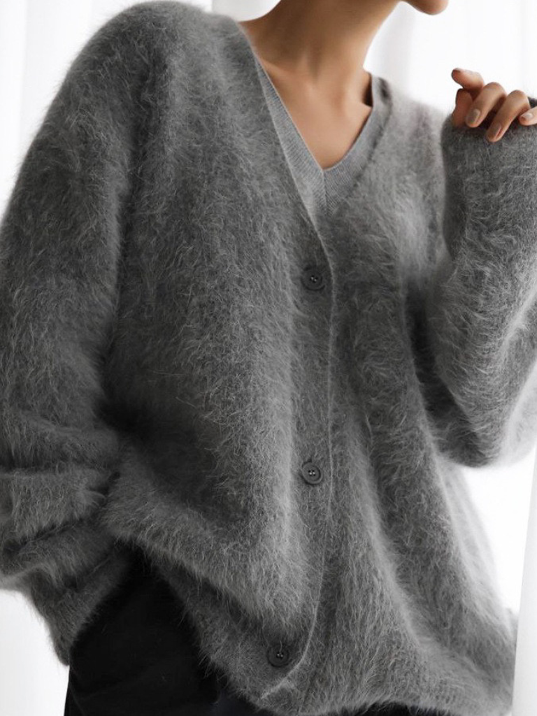 Aubrey Soft V-Neck Knit Sweater