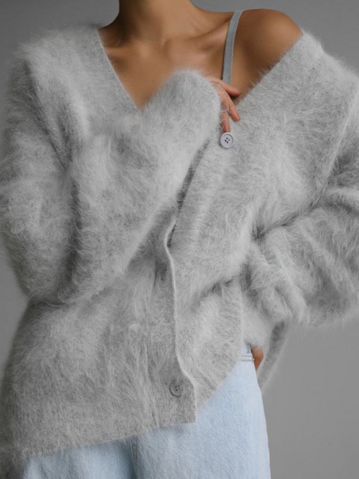 Aubrey Soft V-Neck Knit Sweater