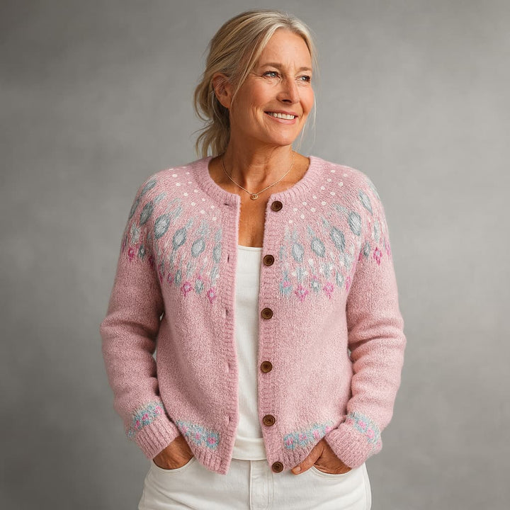 Pink Cozy Cardigan by Hazel