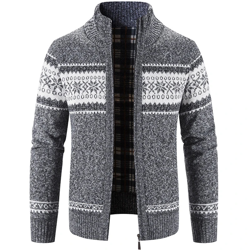 François Warm Scandinavian Zip-Up Pullover