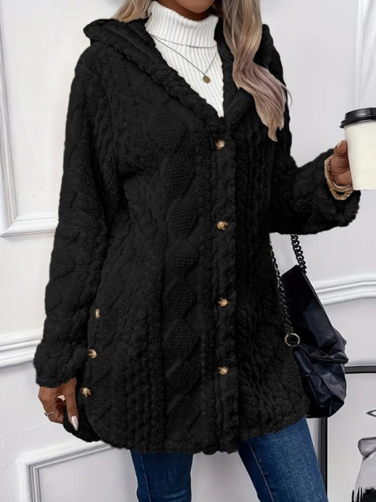 Georgia Cozy Hooded Knit Cardigan
