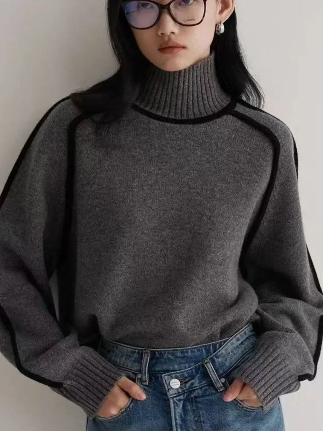Donna Elegant Turtleneck Sweater