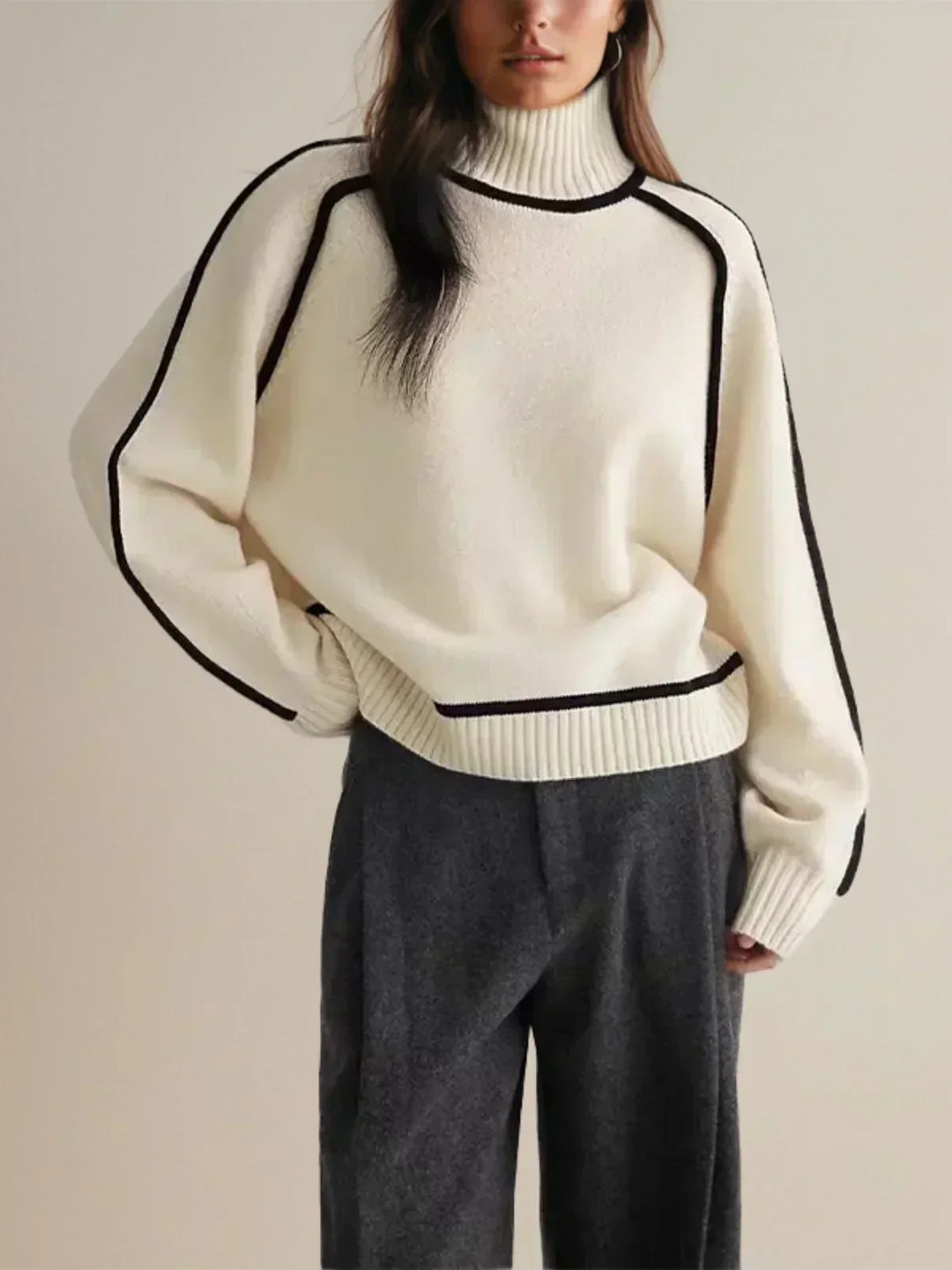 Donna Elegant Turtleneck Sweater
