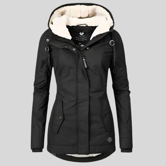 Wrenley Waterproof Hooded Long Jacket with Lining