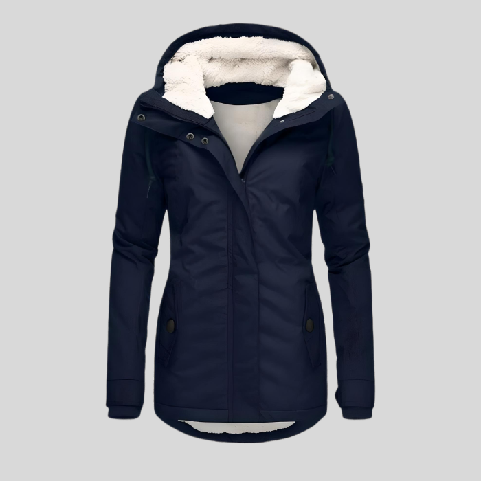 Wrenley Waterproof Hooded Long Jacket with Lining