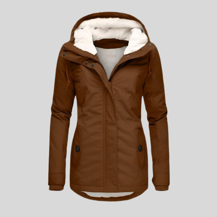 Wrenley Waterproof Hooded Long Jacket with Lining