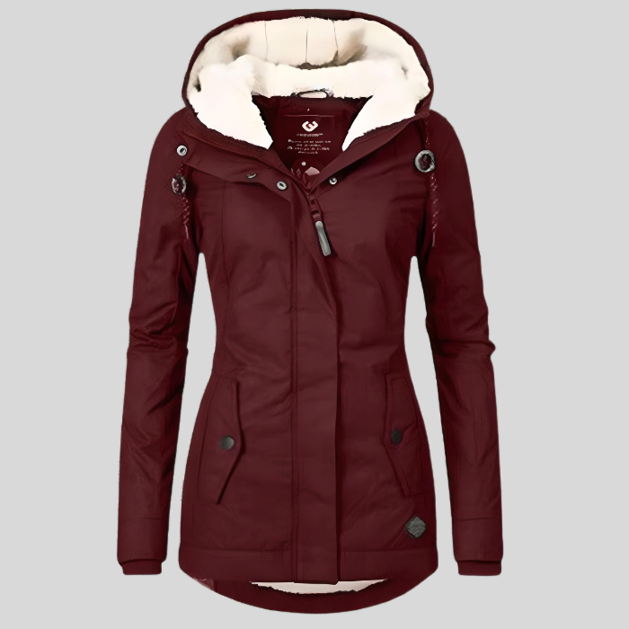 Wrenley Waterproof Hooded Long Jacket with Lining
