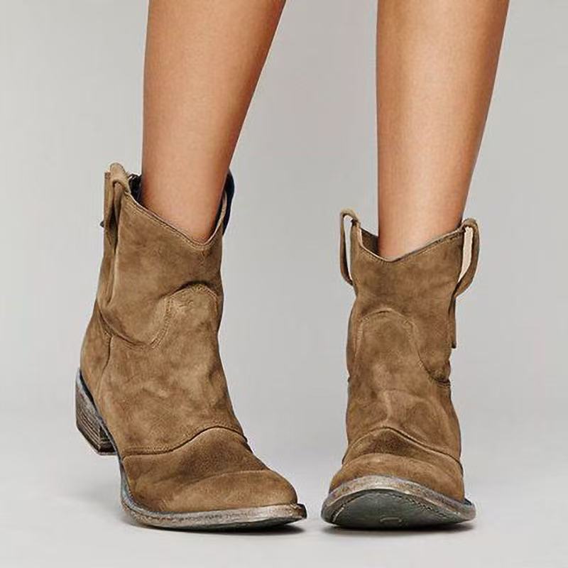 Cienna Chic Western Ankle Boots for Daily Style