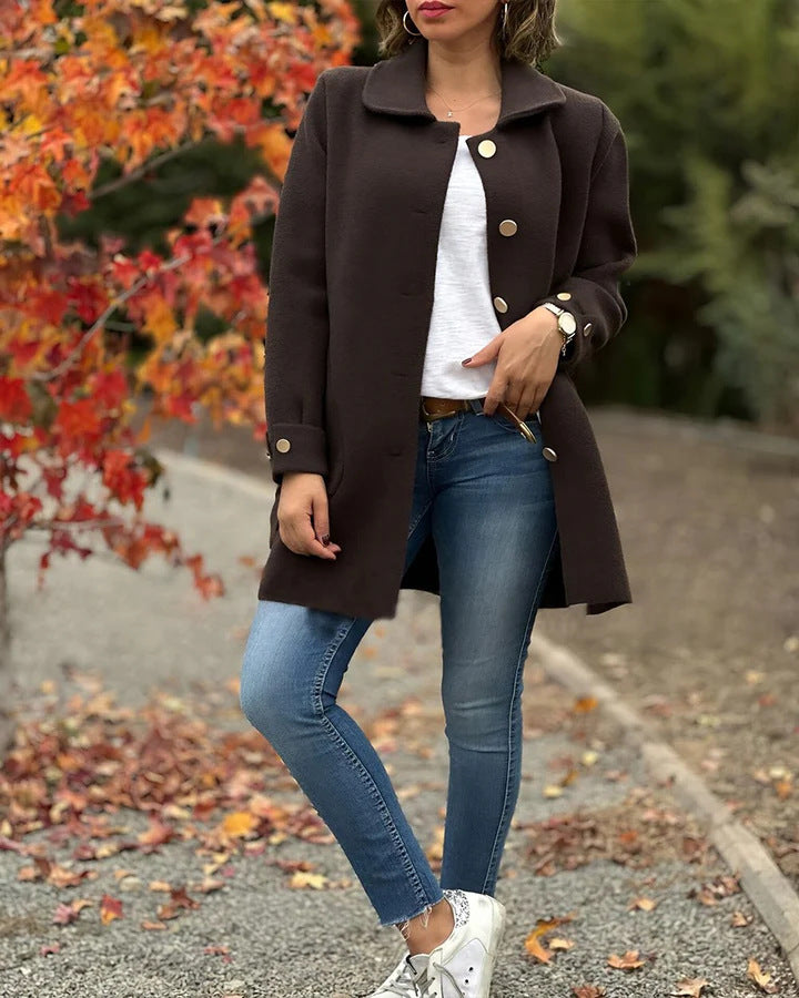 MOANA | OVERSIZED CLASSIC BUTTON COAT