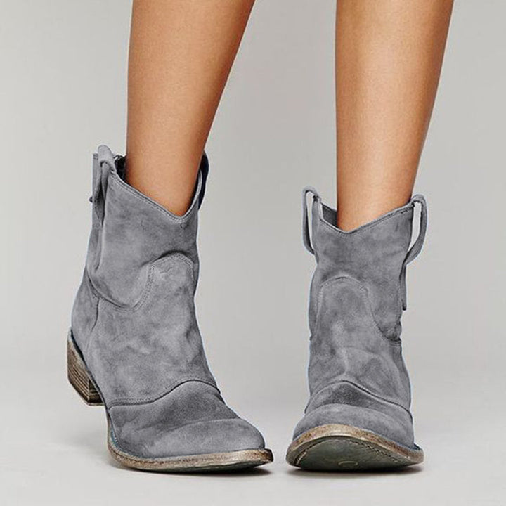 Cienna Chic Western Ankle Boots for Daily Style