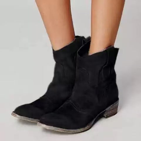 Cienna Chic Western Ankle Boots for Daily Style