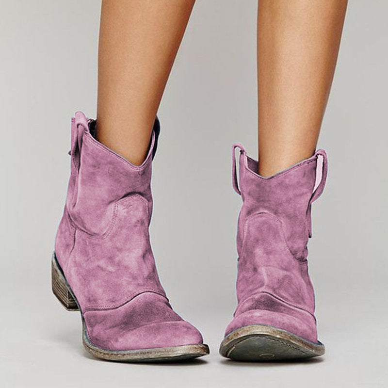 Cienna Chic Western Ankle Boots for Daily Style