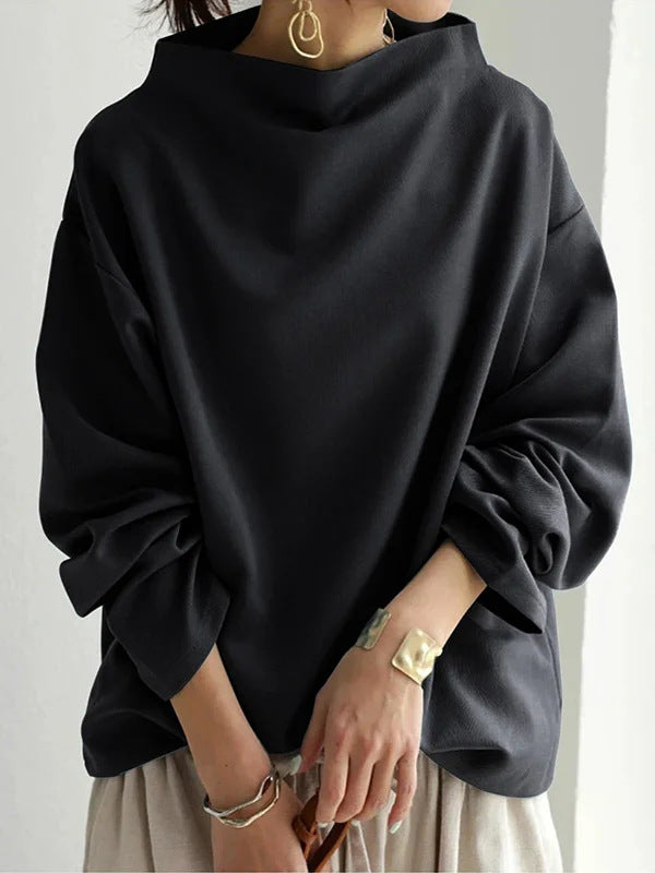 Selene Cozy High-Neck Knit Sweater