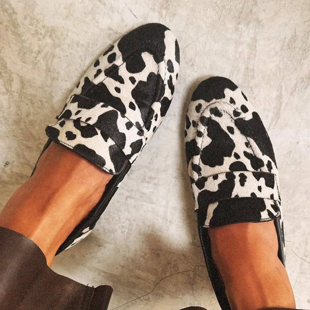 Elegant Animal-Print Loafers
