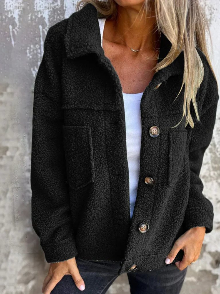 Teddy Button Jacket by Zoey