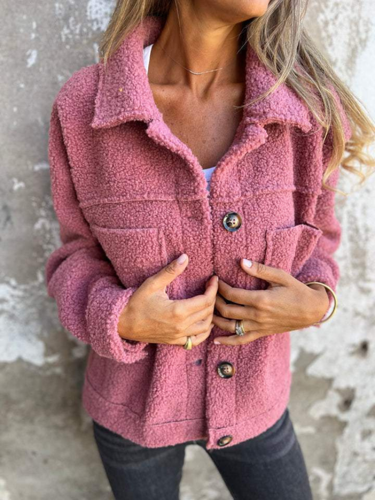 Teddy Button Jacket by Zoey
