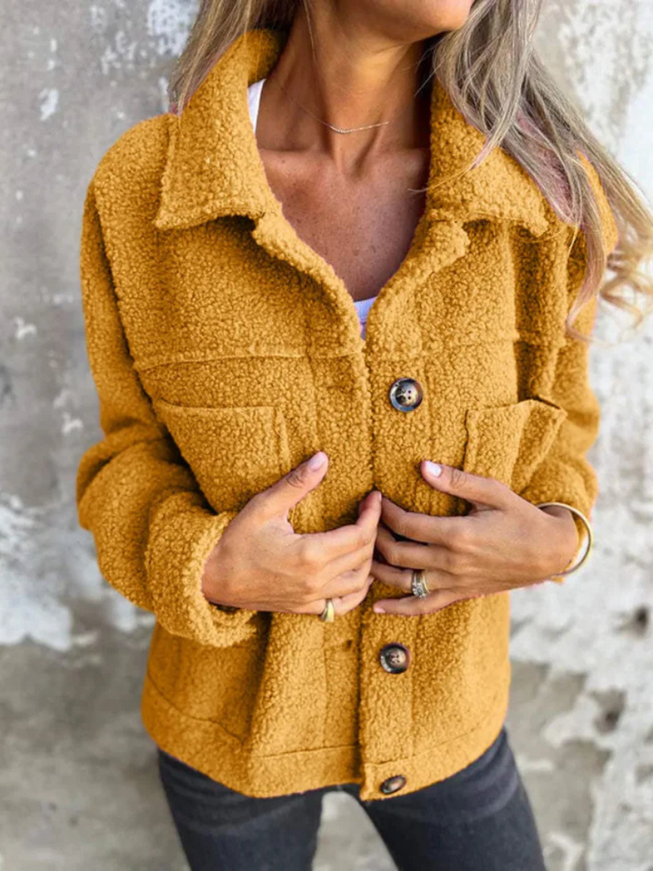 Teddy Button Jacket by Zoey