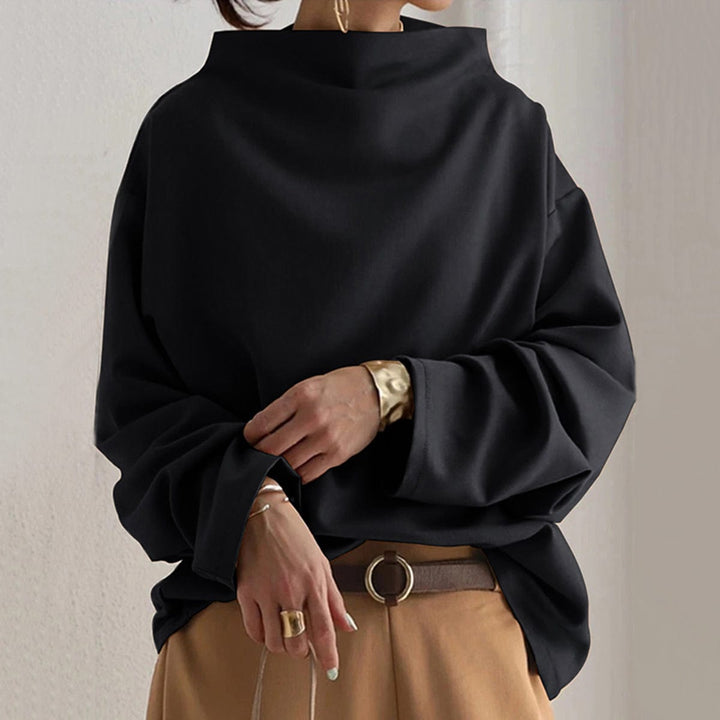 Elly High-Neck Casual Top