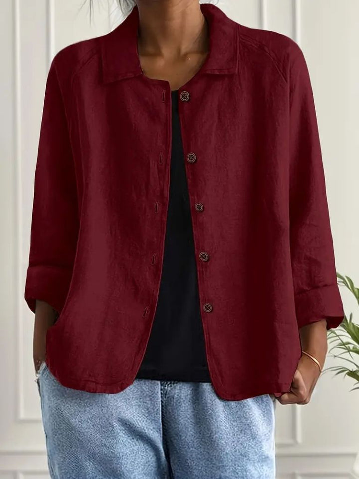 Hailey Relaxed Fit Button-Up Blazer