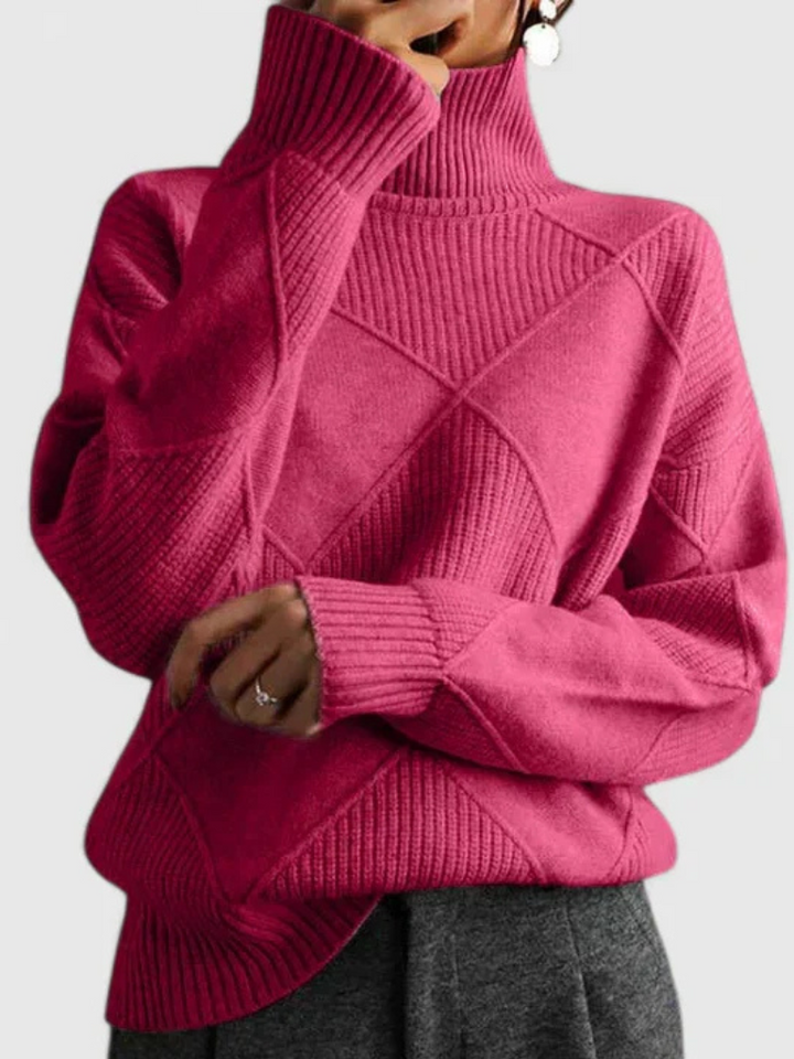 Tiffany Modern Geometric Knit Pullover