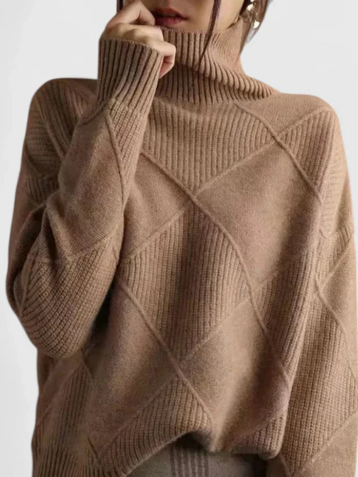 Tiffany Modern Geometric Knit Pullover