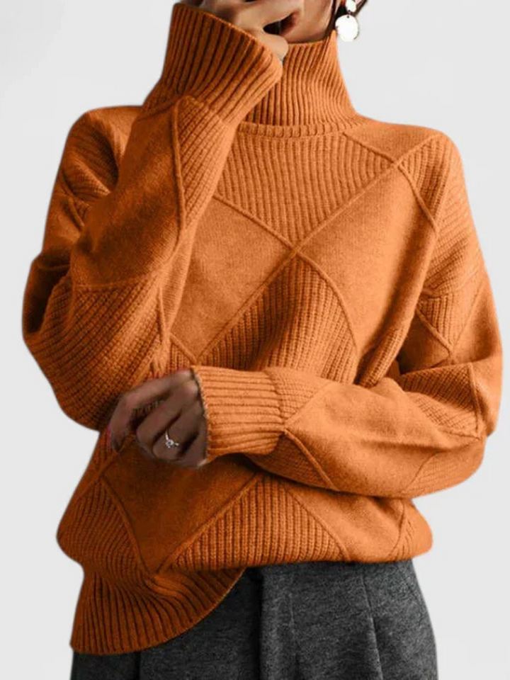 Tiffany Modern Geometric Knit Pullover