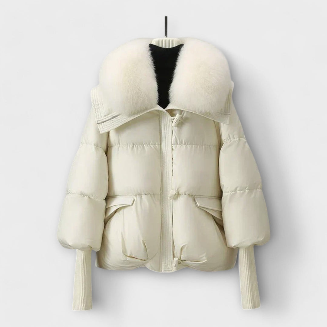 Lucyna Chic Fur-Trimmed Jacket
