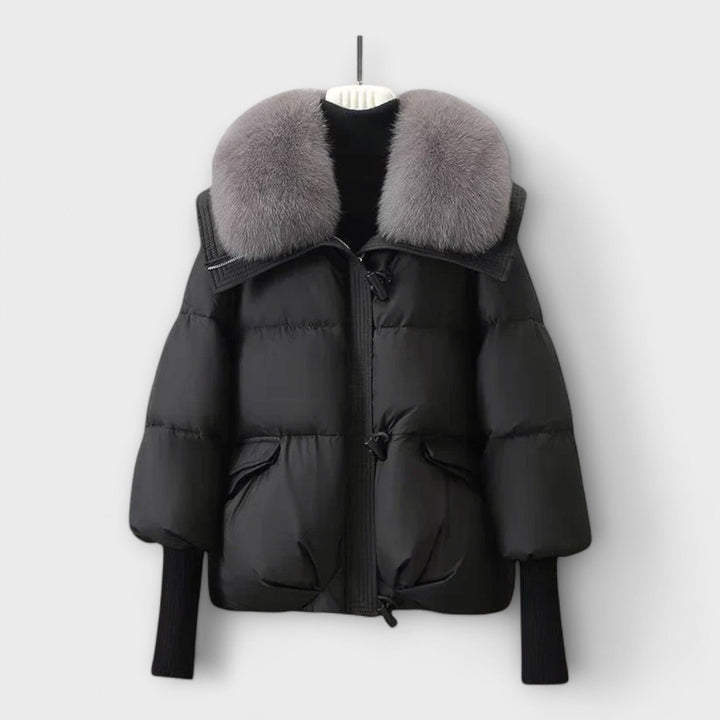 Lucyna Chic Fur-Trimmed Jacket